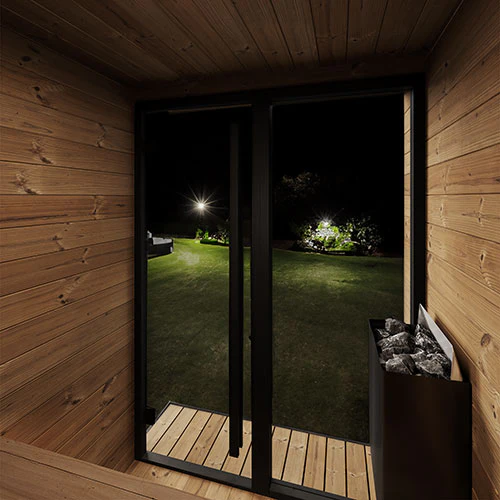 SaunaLife Garden Luxury-Series GL4 Outdoor Sauna Kit - Image 4