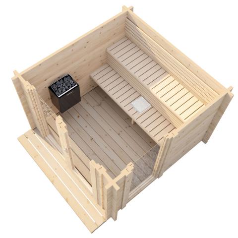SaunaLife Garden-Series Model G4 Outdoor Home Sauna Kit - Image 6